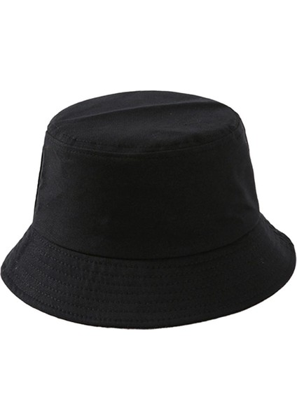 Moda Kadın Erkekler Katlanır Balıkçı Şapkası Unisex Hip Hop Kova Siyah(Yurt Dışından) fiyatları