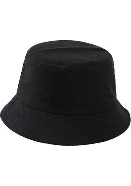 Moda Kadın Erkekler Katlanır Balıkçı Şapkası Unisex Hip Hop Kova Siyah(Yurt Dışından) indirimleri