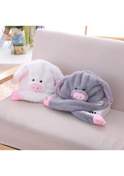 Kulak Flep Pençeli Sevimli Peluş Şapkası (Yurt Dışından)