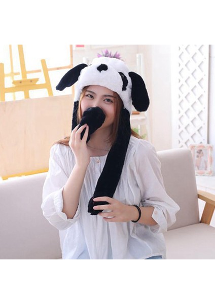 Panda Şapka Kulak Hareketli Atlama Şapka Komik Peluş Peluş Sıcak Şapka Kadın Kızlar(Yurt Dışından) fiyatları