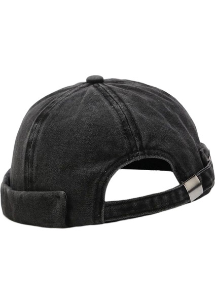 Moda Beanie Hat Ilkbahar Yaz Erkekleri Kadın Docker Şapkası Visor Ayarlanabilir Siyah(Yurt Dışından) modelleri