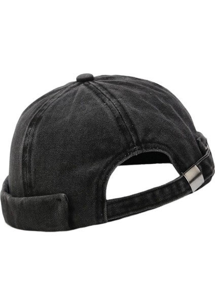 Moda Beanie Hat Ilkbahar Yaz Erkekleri Kadın Docker Şapkası Visor Ayarlanabilir Siyah(Yurt Dışından) fırsatları