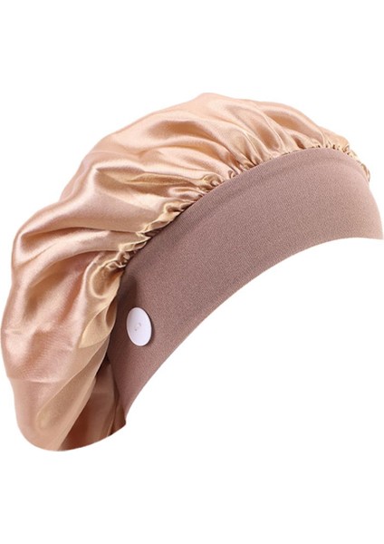 Ipek Ayarlanabilir Scrub Kemo Uyku Bonnet Kafa Sarısı Düğmeler(Yurt Dışından)