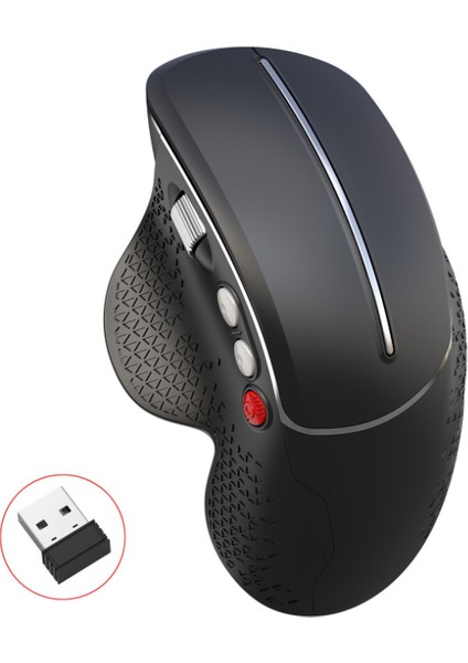 Ergonomik Tasarımı 2,4 G Kablosuz Mouse - Siyah (Yurt Dışından)