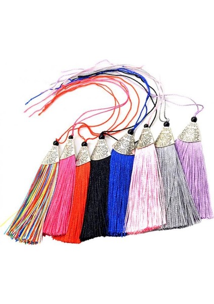 8 Adet Karışık Renk Ipeksi Püsküller El Sanatları Için Kart Yapımı Yer Imleri Küpeler 3.3 "(Yurt Dışından)