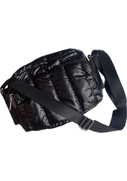 Moda Omuz Çantası Kadınlar Için Crossbody Çanta Messenger Çanta Çanta Seyahat Iş Siyah(Yurt Dışından)