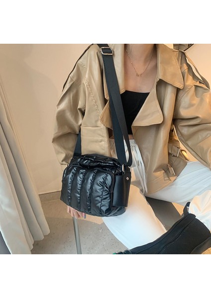 Moda Omuz Çantası Kadınlar Için Crossbody Çanta Messenger Çanta Çanta Seyahat Iş Siyah(Yurt Dışından) fırsatları