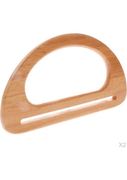 Dıy Çanta Yapımı Için 2x Vintage Ahşap Çanta Çanta Kolu Sapı(Yurt Dışından)