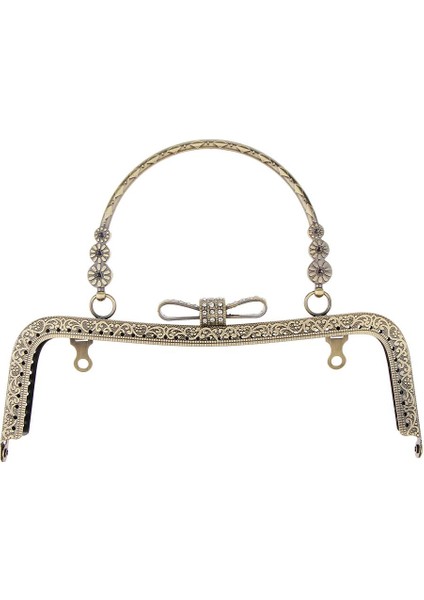 Güzel Metal Çanta Çantası Çerçeveleri Öpücük Toka Kilit Bronz Diy Zanaat 20 cm(Yurt Dışından) fiyatları