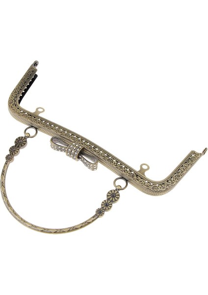 Güzel Metal Çanta Çantası Çerçeveleri Öpücük Toka Kilit Bronz Diy Zanaat 20 cm(Yurt Dışından) fırsatları