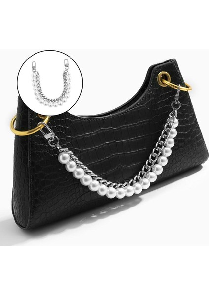 Kadınlar Inci Zinciri Dıy Omuz Crossbody Çanta Sap Kemer Kayışı(Yurt Dışından) modelleri