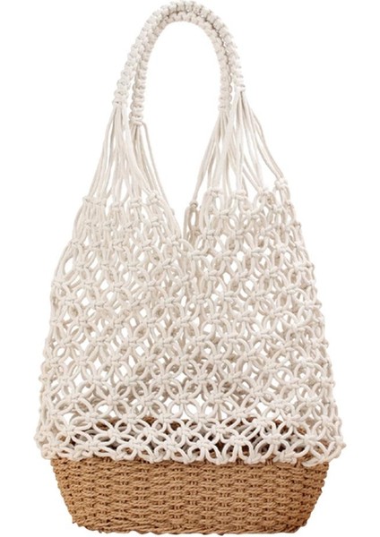 Kadın Pamuk Saman Çantası (Yurt Dışından)