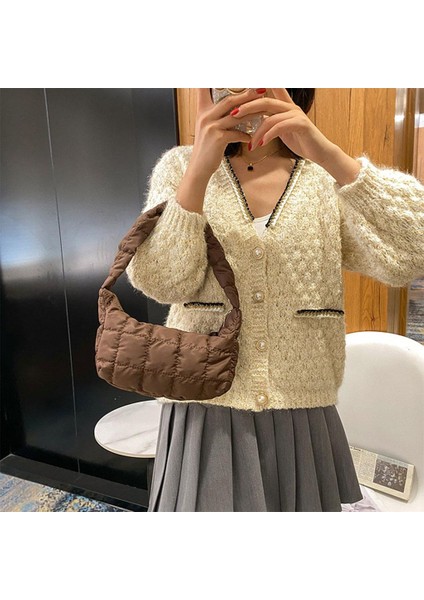 Kadınlar Pamuk Kapitone Kış Omuz Çantası (Yurt Dışından) modelleri