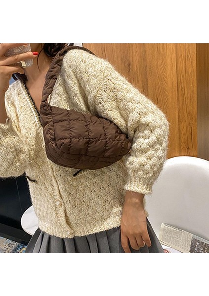 Kadınlar Pamuk Kapitone Kış Omuz Çantası (Yurt Dışından) indirimleri