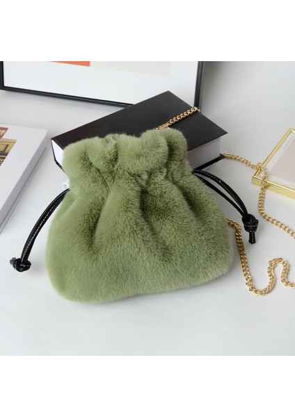 Moda Peluş Omuz Çantası Çanta Çanta Crossbody Çanta Kadın Parti Yeşil Için(Yurt Dışından) modelleri