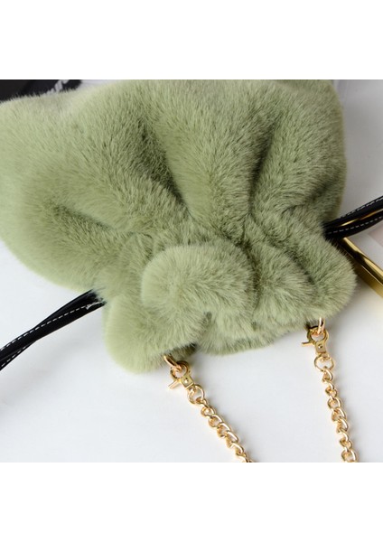 Moda Peluş Omuz Çantası Çanta Çanta Crossbody Çanta Kadın Parti Yeşil Için(Yurt Dışından) indirimleri