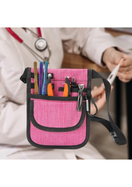 Hemşire Fanny Pack Organizer Torama Tutucu Stetoskoplar Için Kalça Çantası Pembe(Yurt Dışından)