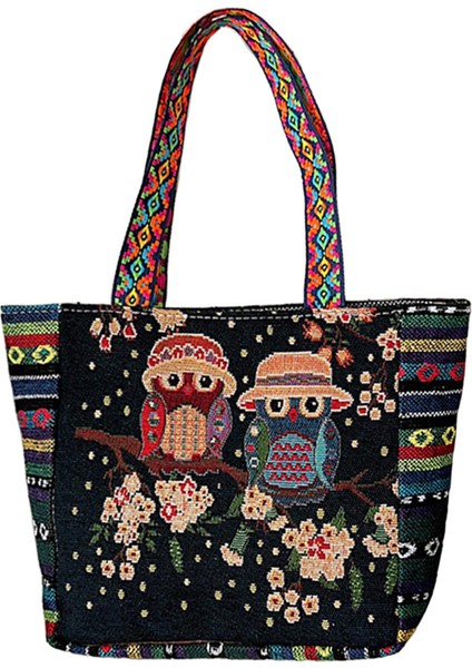 Vintage Tarzı Kadın Omuz Çantası Gündelik Tote Çantaları(Yurt Dışından)