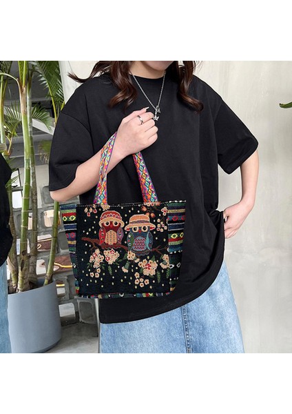 Vintage Tarzı Kadın Omuz Çantası Gündelik Tote Çantaları(Yurt Dışından) fırsatları