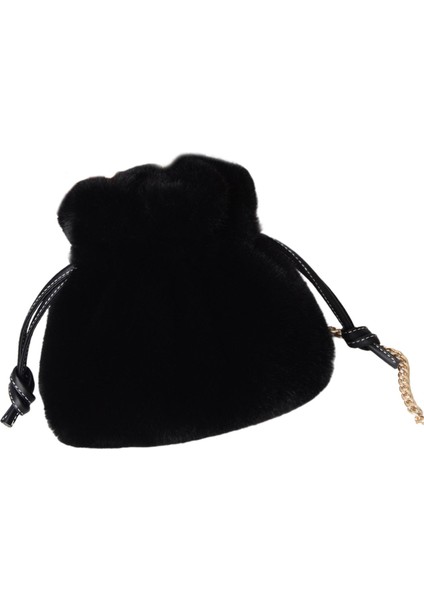 Moda Peluş Omuz Çantası Çanta Çanta Crossbody Çanta Kadın Parti Siyah Için(Yurt Dışından) fiyatları