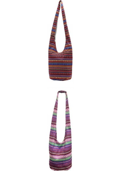 2 x Sling Torbaları Çantalar Crossbody Omuz Kova Çantaları(Yurt Dışından)