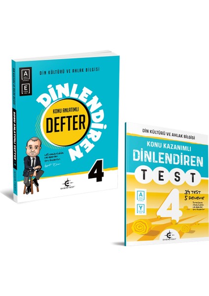 4. Sınıf Dinlendiren Defter + Dinlendiren Test 2 Kitap 2025-2026