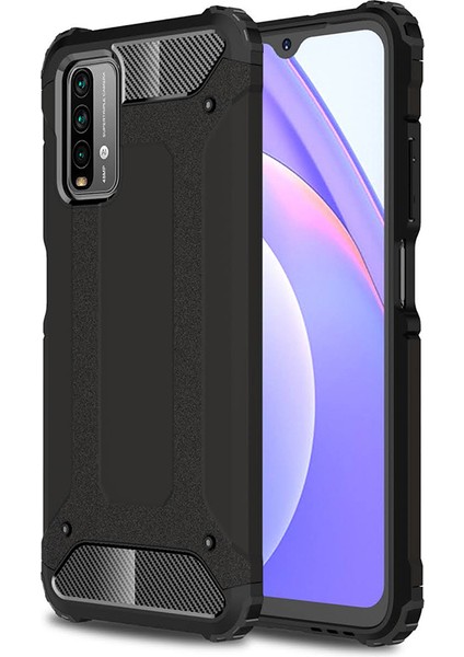 Xiaomi Redmi Note 9 4g Kılıf Çift Katmanlı Armour Case