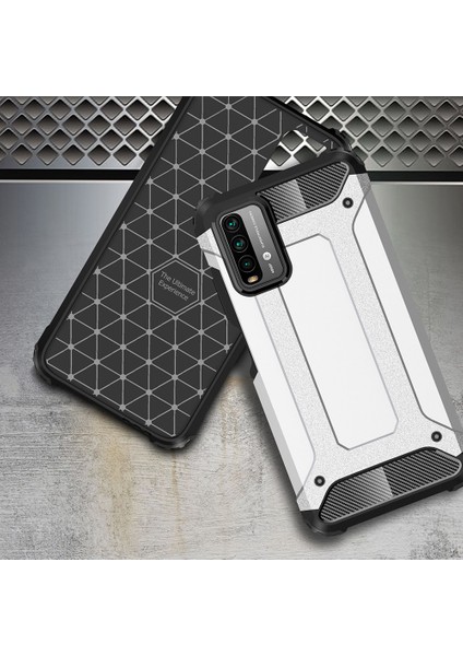Xiaomi Redmi Note 9 4g Kılıf Çift Katmanlı Armour Case