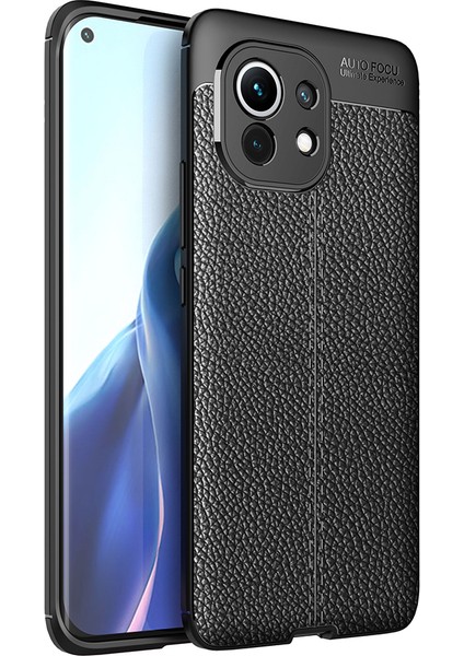 Xiaomi Mi 11 Kılıf Deri Desenli Lux Niss Silikon
