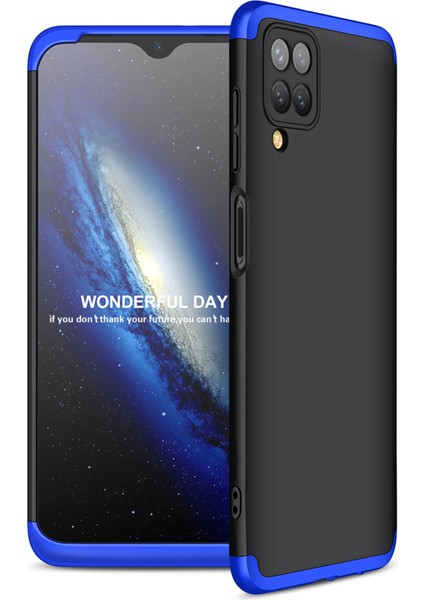 Samsung Galaxy A12 Kılıf 3 Parça 360 Zore Ays Kapak