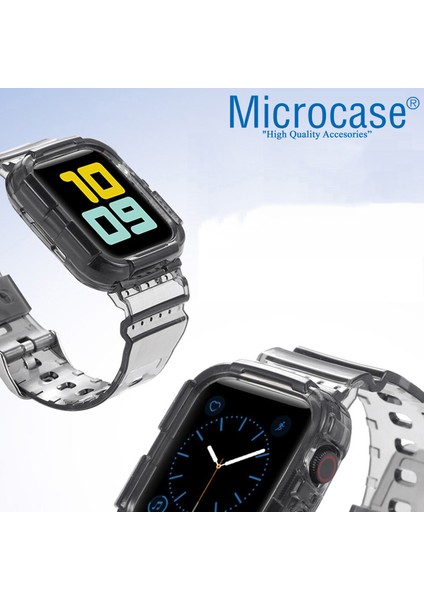 Apple Watch 42 mm - 44 mm - 45 mm Uyumlu Kılıf Korumalı Silikon Kordon Kayış - KY22-2 fırsatları