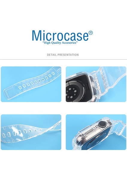 Apple Watch 42 mm - 44 mm - 45 mm Uyumlu Kılıf Korumalı Silikon Kordon Kayış - KY22-2 indirimleri