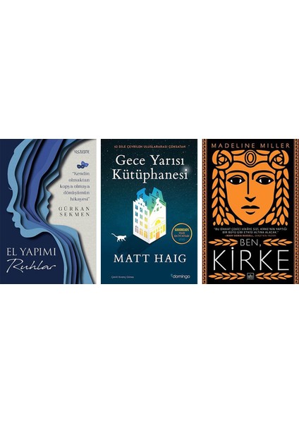 El Yapımı Ruhlar - Gece Yarısı Kütüphanesi - Ben Kirke (3 Kitap Set)