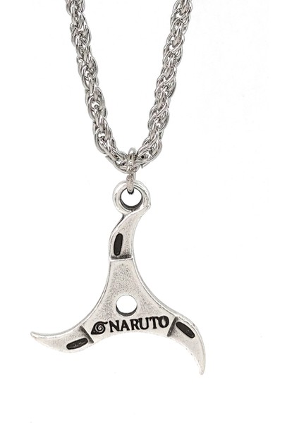 Naruto Anime Shuriken Konoha Kolye - Burgu Zincirli Kolye fiyatları