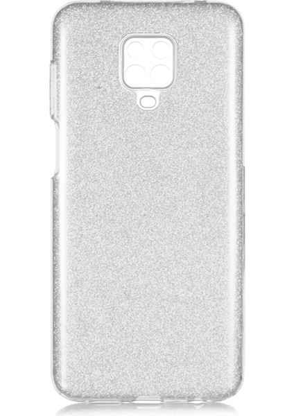 Xiaomi Redmi Note 9 Pro Kılıf Simli Parlak Shinig Silikon