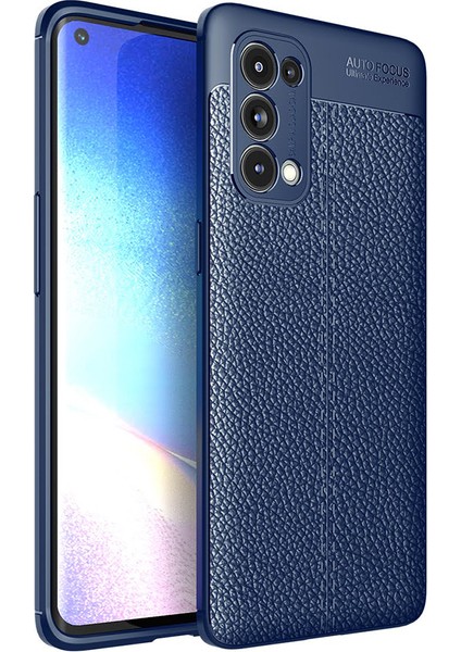 Oppo Reno 5 Pro 5g Kılıf Deri Desenli Lux Niss Silikon