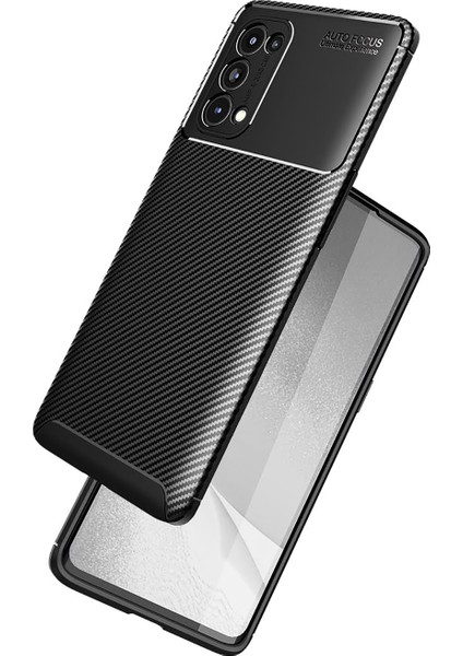 Oppo Reno 5 Pro 5g Kılıf Karbon Desenli Lux Negro Silikon fırsatları