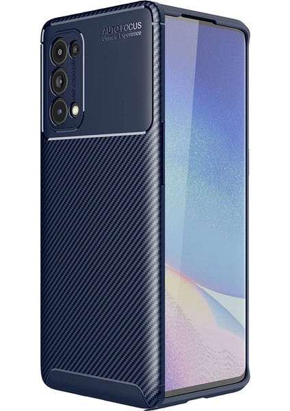 Oppo Reno 5 Pro 5g Kılıf Karbon Desenli Lux Negro Silikon