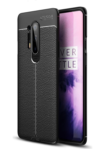One Plus 8 Pro Kılıf Deri Desenli Lux Niss Silikon