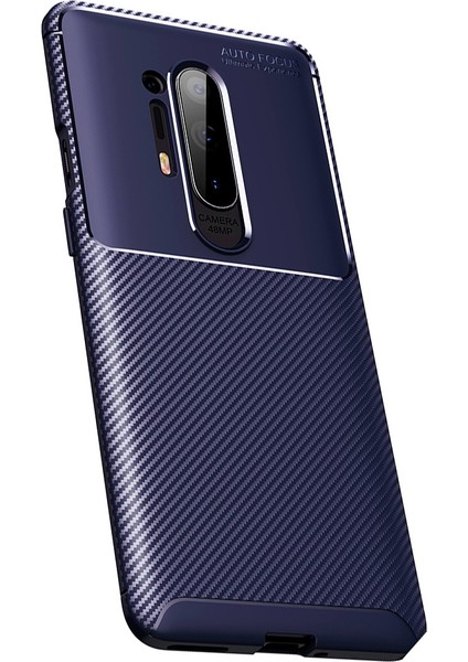 One Plus 8 Pro Kılıf Karbon Desenli Lux Negro Silikon