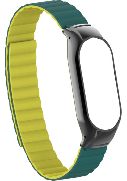 Xiaomi Mi Band 7 Kordon Solo Loop Mıknatıslı Ayarlanabilir Krd 69 Koyu Yeşil