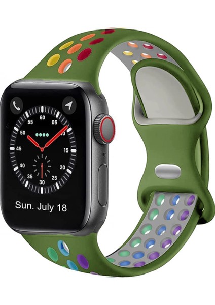 Universal 22 mm Için Delikli Silikon Kordon Kayış - KY13