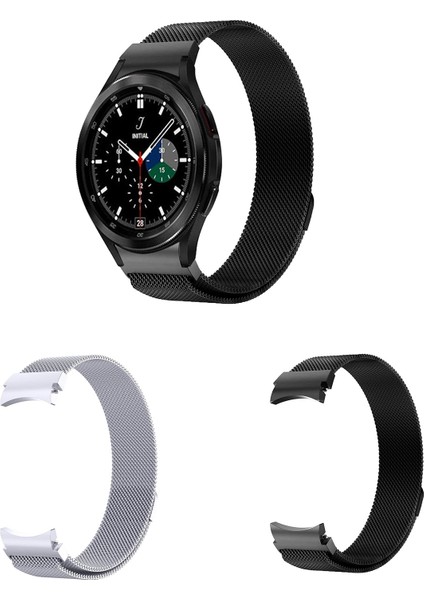 Samsung Galaxy Watch 4 40 mm / 44 mm Için Mıknatıslı Metal Kordon Kayış - KY37 fiyatları