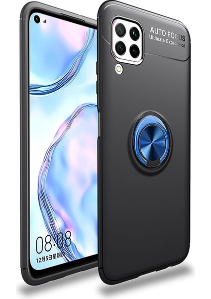 Samsung Galaxy A12 Kılıf Yüzüklü Manyetik Ravel Silikon