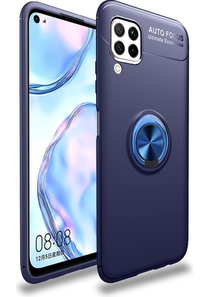 Samsung Galaxy A12 Kılıf Yüzüklü Manyetik Ravel Silikon