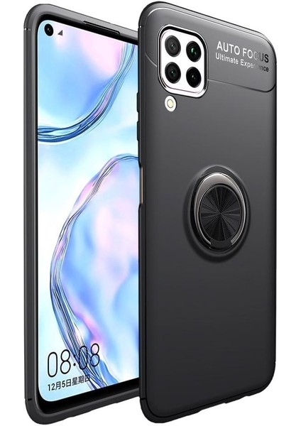 Samsung Galaxy A12 Kılıf Yüzüklü Manyetik Ravel Silikon