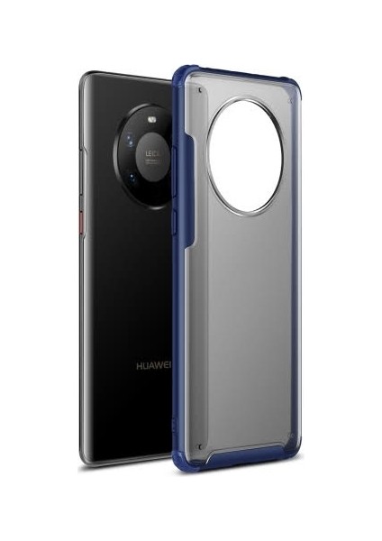 Huawei Mate 40 Pro Kılıf Renkli Silikon Kenarlı Buzlu Sert Volks Kapak
