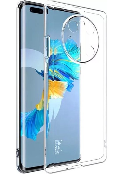 Huawei Mate 40 Pro Kılıf Ultra Ince Şeffaf Silikon