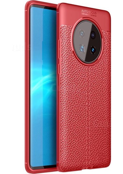Huawei Mate 40 Pro Kılıf Deri Desenli Lux Niss Silikon