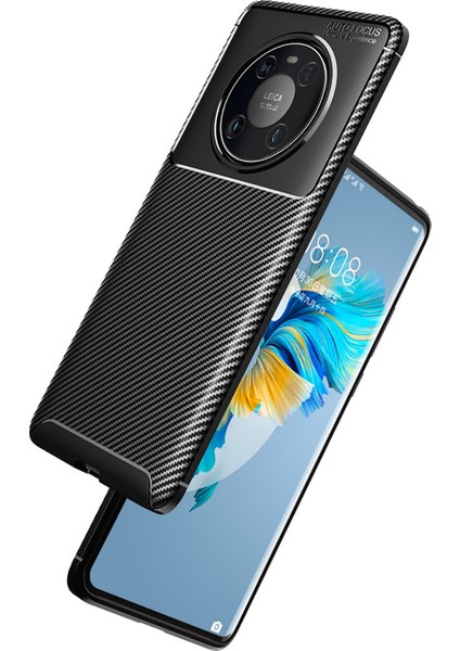 Huawei Mate 40 Pro Kılıf Karbon Desenli Lux Negro Silikon fırsatları